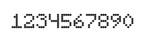 5×7数字点阵字体 ddN57AA1118