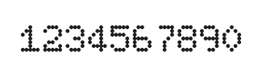 5×7数字点阵字体 ddN57AA1120