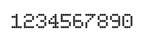 5×7数字点阵字体 ddN57AA1126