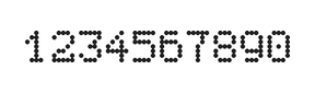 5×7数字点阵字体 ddN57AA1129