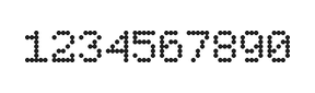 5×7数字点阵字体 ddN57AA1144