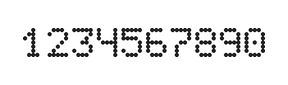 5×7数字点阵字体 ddN57AA1163