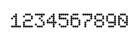 5×7数字点阵字体 ddN57AA1165
