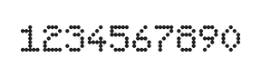 5×7数字点阵字体 ddN57AA1167