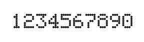 5×7数字点阵字体 ddN57AA1183