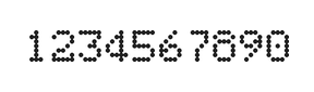 5×7数字点阵字体 ddN57AA1184