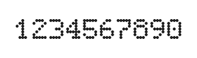 5×7数字点阵字体 ddN57AA1186