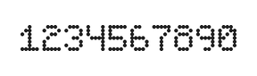 5×7数字点阵字体 ddN57AA1215