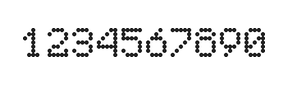 5×7数字点阵字体 ddN57AA1219