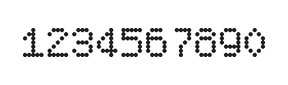 5×7数字点阵字体 ddN57AA1244