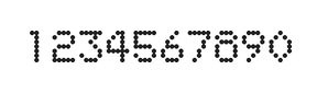 5×7数字点阵字体 ddN57AA1252