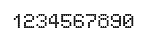 5×7数字点阵字体 ddN57AA1268