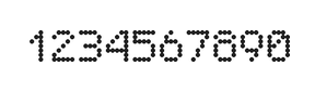 5×7数字点阵字体 ddN57AA1288