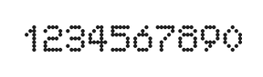 5×7数字点阵字体 ddN57AA1333