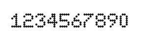 5×7数字点阵字体 ddN57AA1416