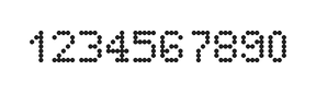 5×7数字点阵字体 ddN57AA1446
