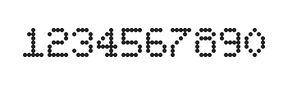 5×7数字点阵字体 ddN57AA1455