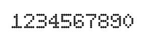 5×7数字点阵字体 ddN57AA1457