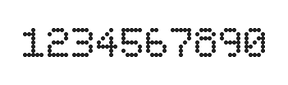 5×7数字点阵字体 ddN57AA1467