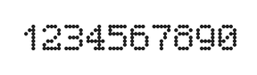 5×7数字点阵字体 ddN57AA1468