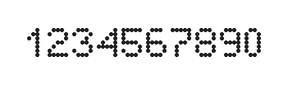 5×7数字点阵字体 ddN57AA1470