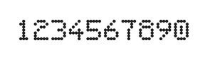 5×7数字点阵字体 ddN57AA1485
