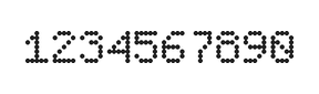 5×7数字点阵字体 ddN57AA1486