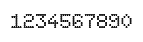 5×7数字点阵字体 ddN57AA1491