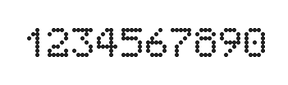 5×7数字点阵字体 ddN57AA1515