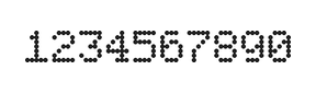 5×7数字点阵字体 ddN57AA1526