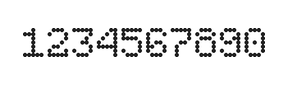 5×7数字点阵字体 ddN57AA1542