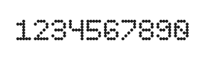 5×7数字点阵字体 ddN57AA1565