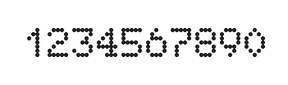 5×7数字点阵字体 ddN57AA1568