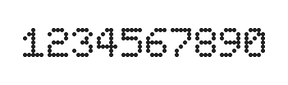 5×7数字点阵字体 ddN57AA1577