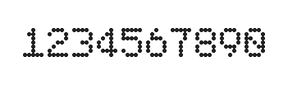 5×7数字点阵字体 ddN57AA1593