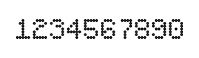 5×7数字点阵字体 ddN57AA1635