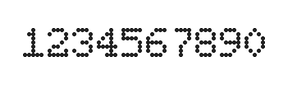 5×7数字点阵字体 ddN57AA1686