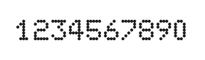 5×7数字点阵字体 ddN57AA1692
