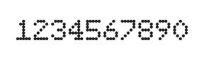 5×7数字点阵字体 ddN57AA1756