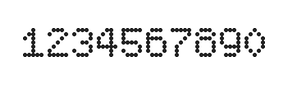 5×7数字点阵字体 ddN57AA1765