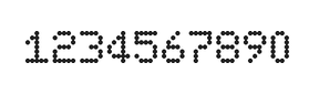 5×7数字点阵字体 ddN57AA1787