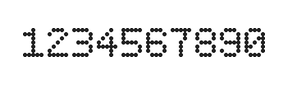 5×7数字点阵字体 ddN57AA1788