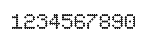 5×7数字点阵字体 ddN57AA1792