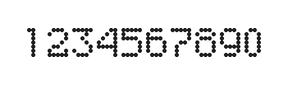 5×7数字点阵字体 ddN57AA1795