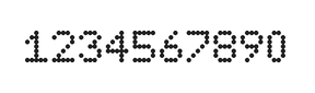 5×7数字点阵字体 ddN57AA1806