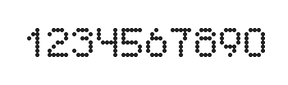 5×7数字点阵字体 ddN57AA1807
