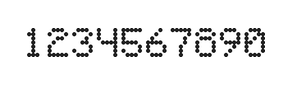 5×7数字点阵字体 ddN57AA1812