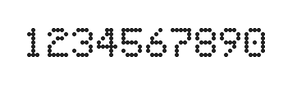 5×7数字点阵字体 ddN57AA1826