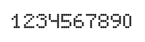 5×7数字点阵字体 ddN57AA1827