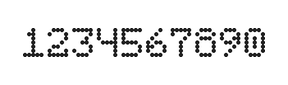 5×7数字点阵字体 ddN57AA1828